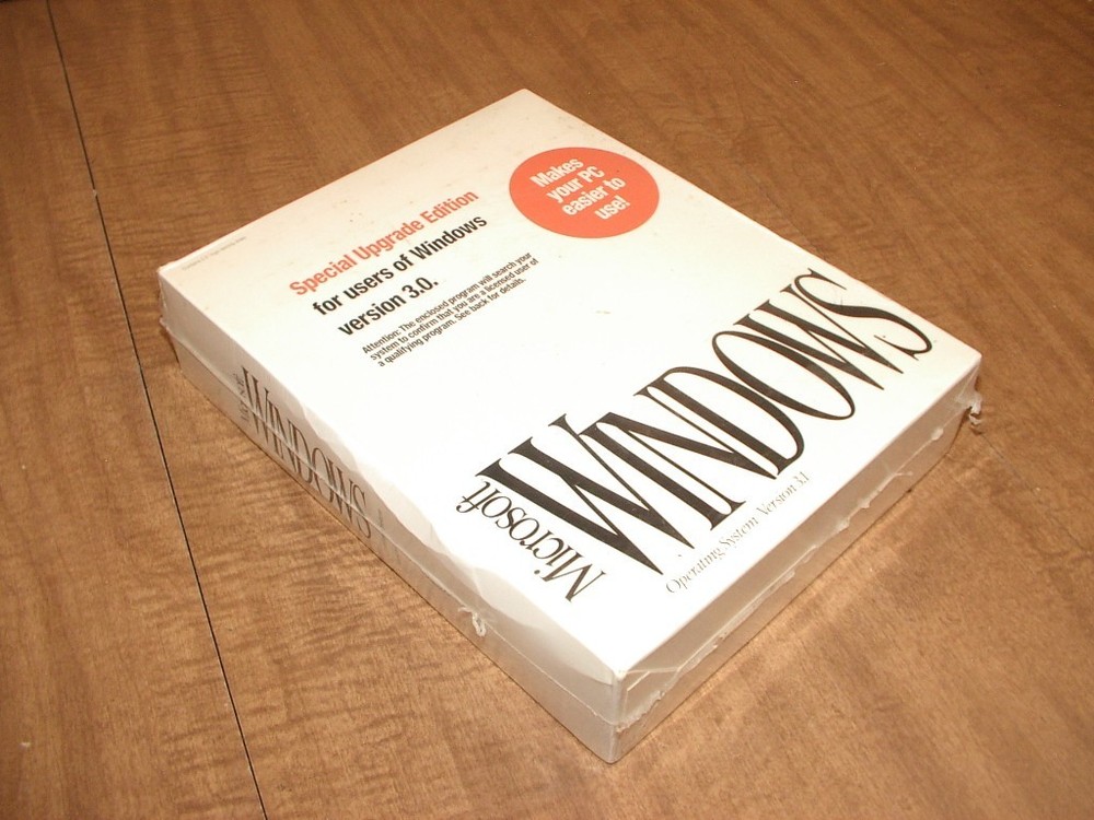 Windows 3.1 upgrade sealed package unused computer operating system microsoft OS