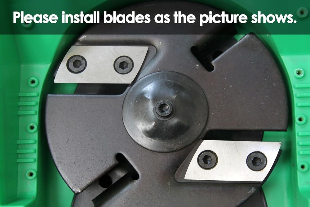 Replacement Wood Chipper Blades Pack of 2 for Garden Shredders - Pre-Sharpened