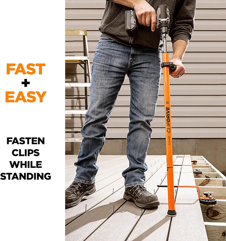 Clipdrive Deck Fastening Tool, Stand up Drill Attachment for Deck Clips Install