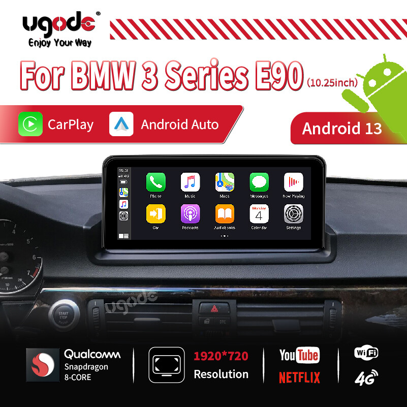 10.25inch BMW E90 E91 E92 E93 Android Screen Upgrade Replacement CarPlay GPS