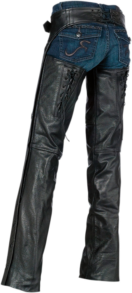 Z1R Womens Sabot Chaps Black