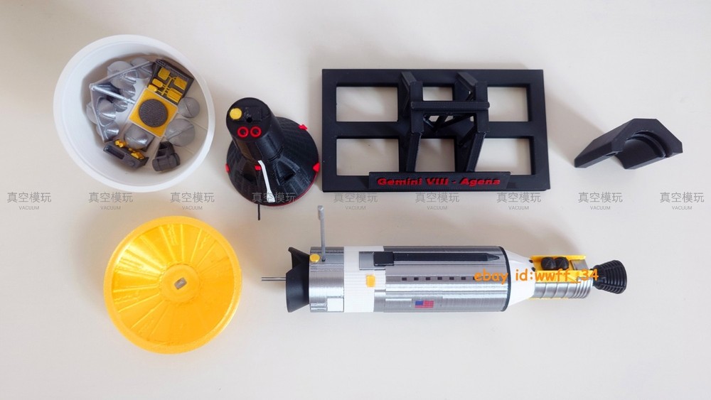 1/72/48 Gemini Spacecraft - Agena Finished Static Model 3D Printed