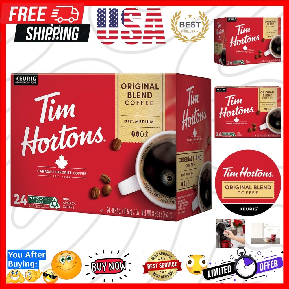 Blend, Medium Roast Coffee, Single-Serve K-Cup Pods Compatible with Keurig Br...