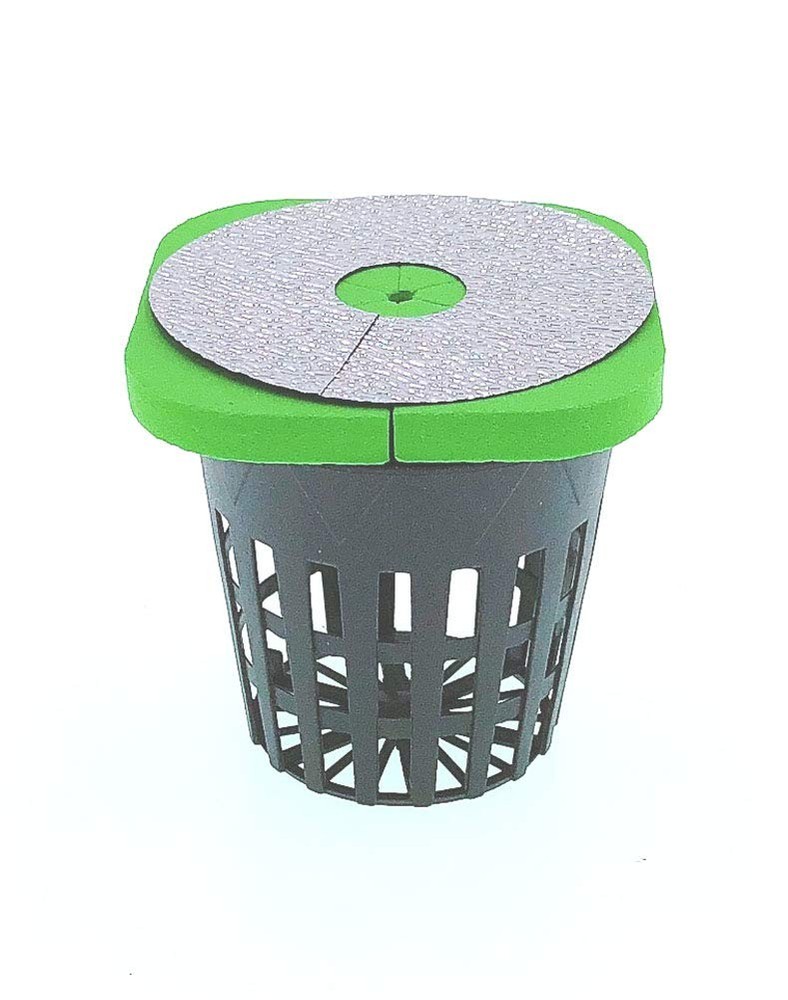 2layered Clone Collars W 2 In Net Pots Reflective Lids Replacement For 24sited
