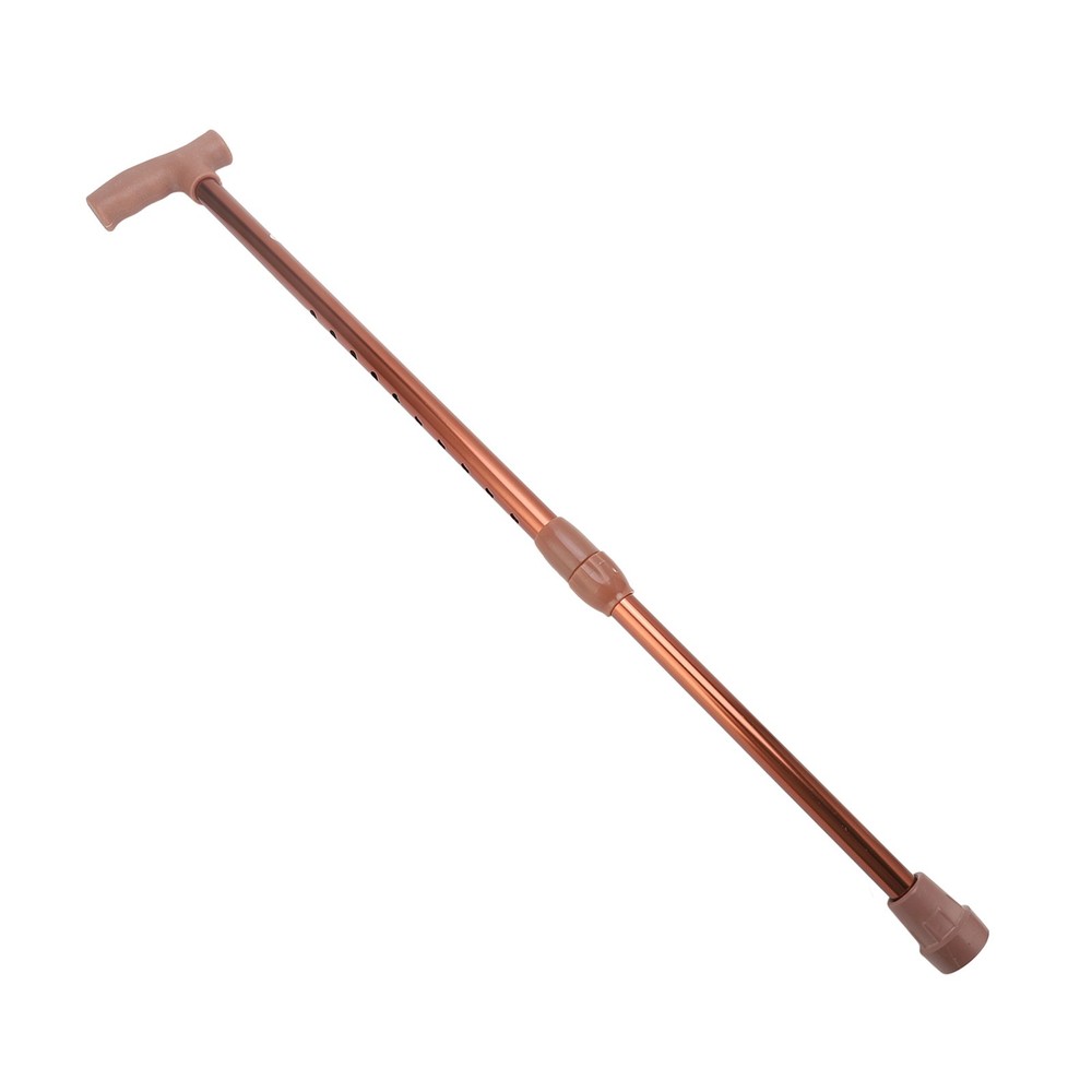 Walking Cane Adjustable Ergonomic Soft Rubber Hand Grip Lightweight Mobility OMO