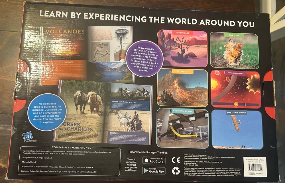 Encyclopedia Britannica Virtual Reality Science Kit New In Box