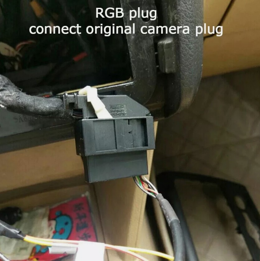 For VW Seat OEM Reverse Camera 26PIN RGB To RCA/AV Converter Decoder Box Adapter