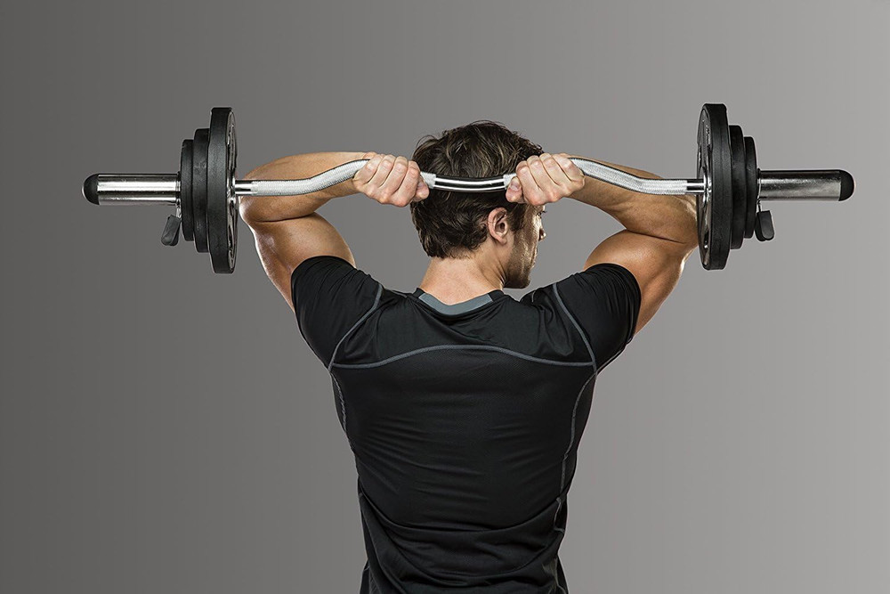 Hollow Curl Bar and Dumbbell Handle Set with Spring Collars