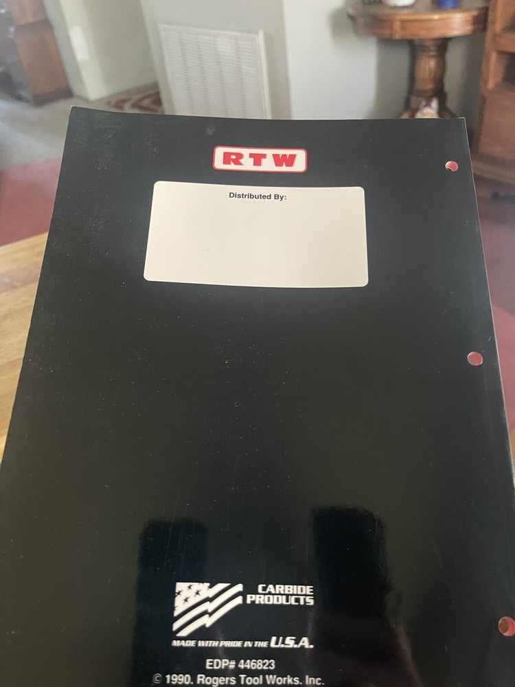 Rogers Tool Works, Inc. Rotary Cutting Tool Catalog RT-590