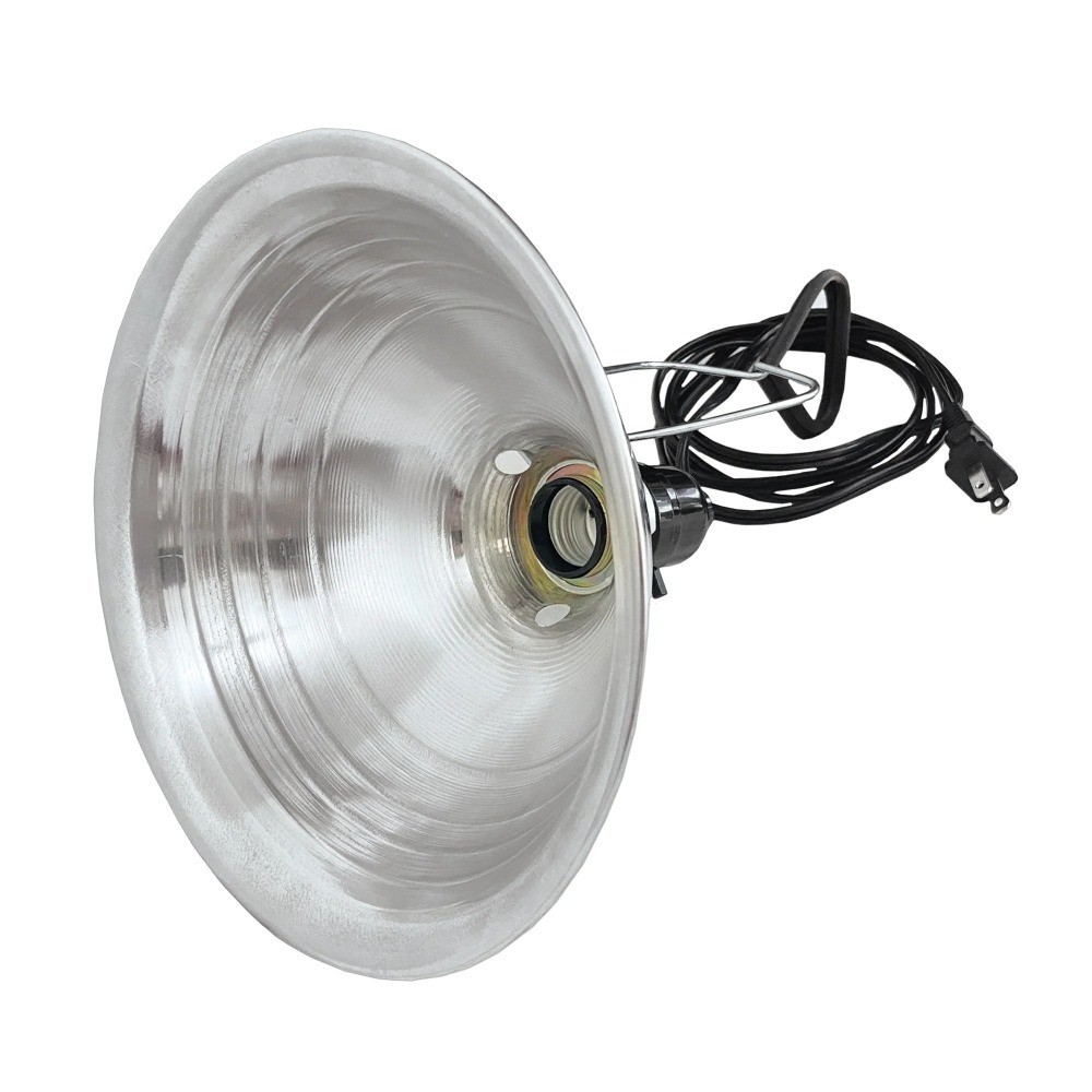 Aluminum Clamp Light 150 Watt Max E26 Socket Work Light with Guard for Workshop