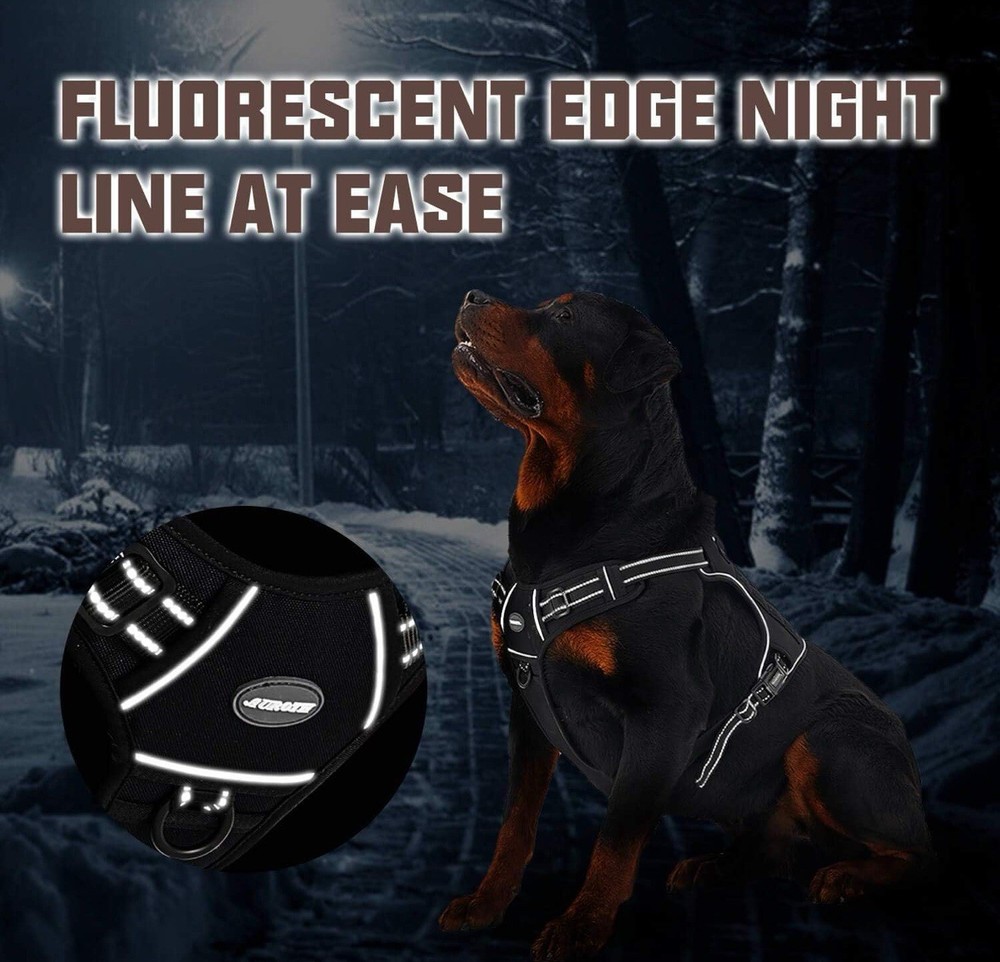 Auroth Tactical Dog Harness for Small Medium Dogs No Pull Adjustable Pet