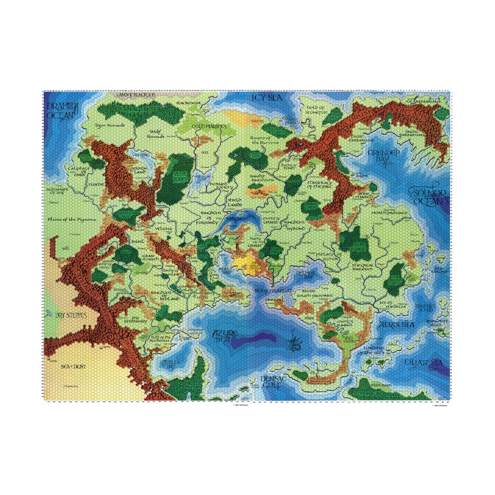 TSR Greyhawk World of Greyhawk Folio - Maps Only! Fair+