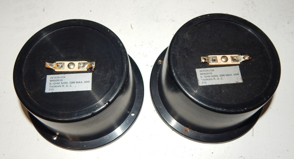 pair intervox 5" sealed back cup midranges