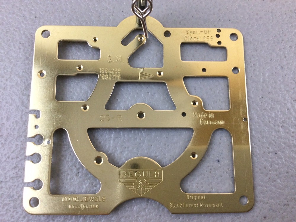 New Regula 25 One Day Cuckoo Clock Movement BRASS FRONT PLATE