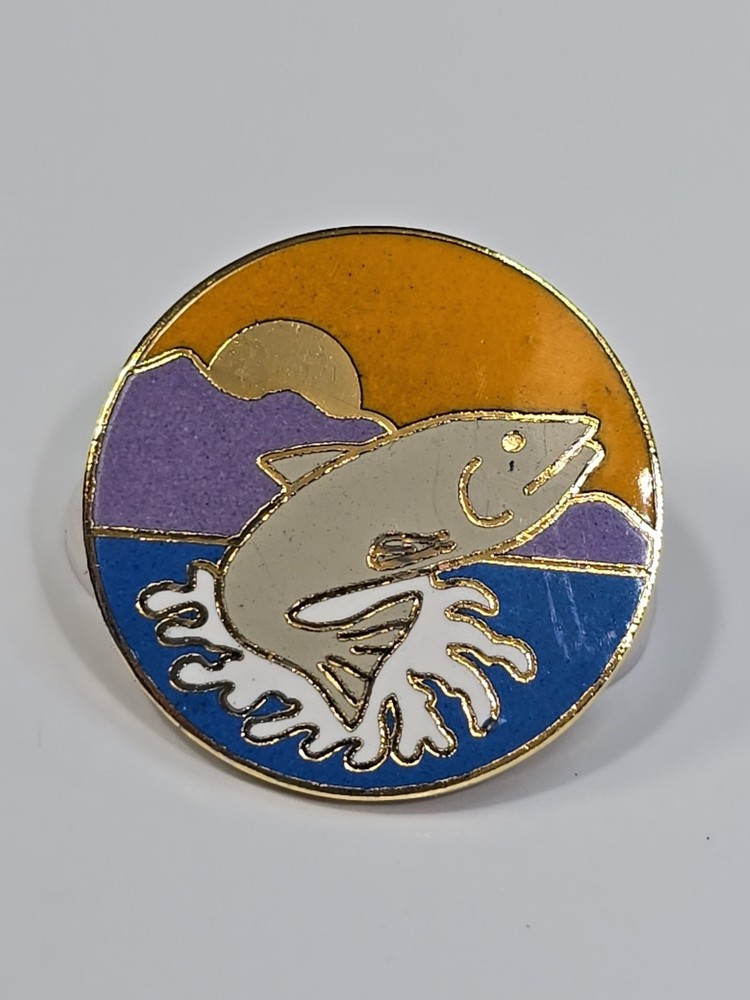 Jumping Fish Lapel Pin Colorful Nice Enamel
