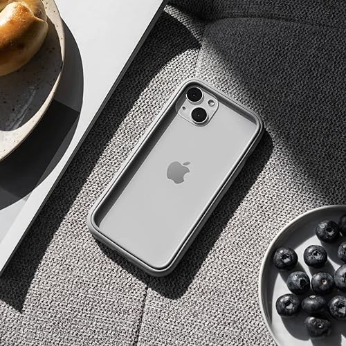 Bumper Case Compatible with [iPhone 15] | CrashGuard iPhone 15 - Platinum Gray