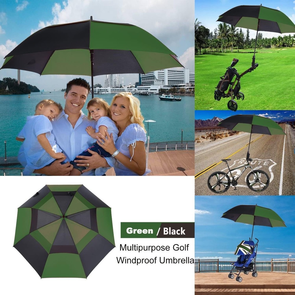 Oversize Double Canopy Golf Umbrella Waterproof 68 Inch