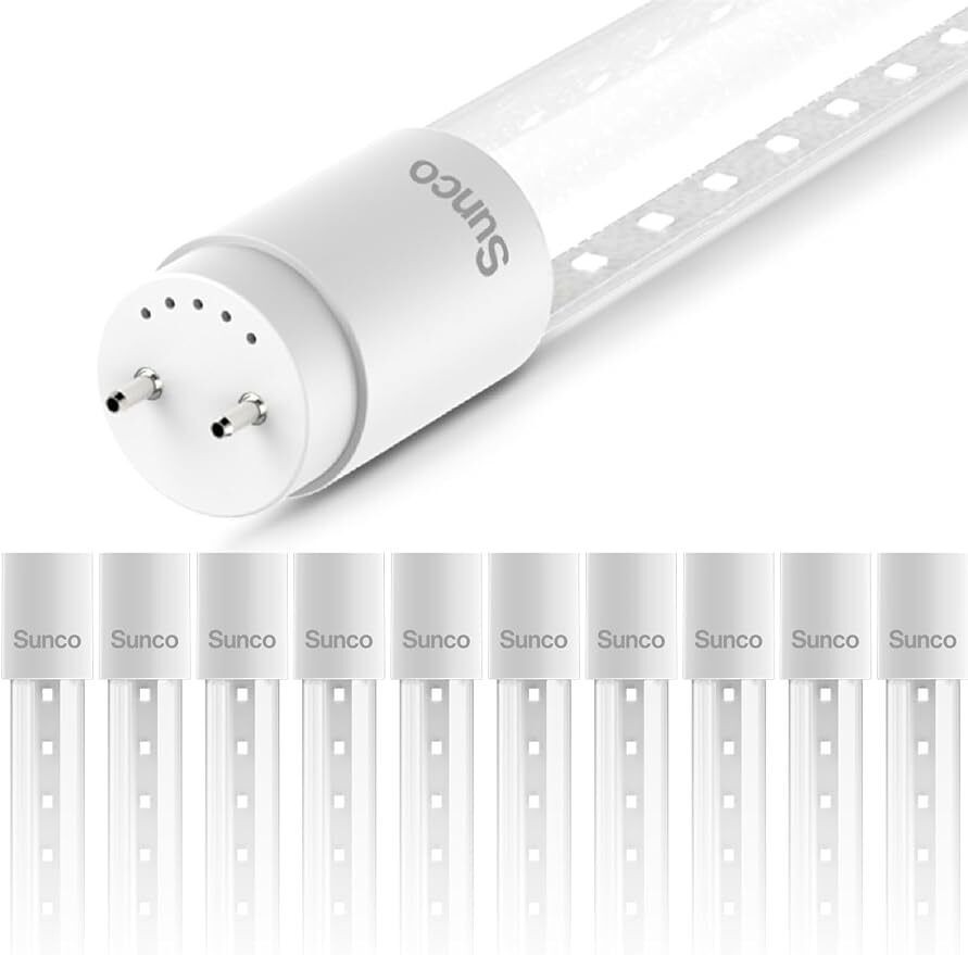 10 Pack T8 LED 4FT Tube Light Bulbs Ballast Bypass Fluorescent Replacement