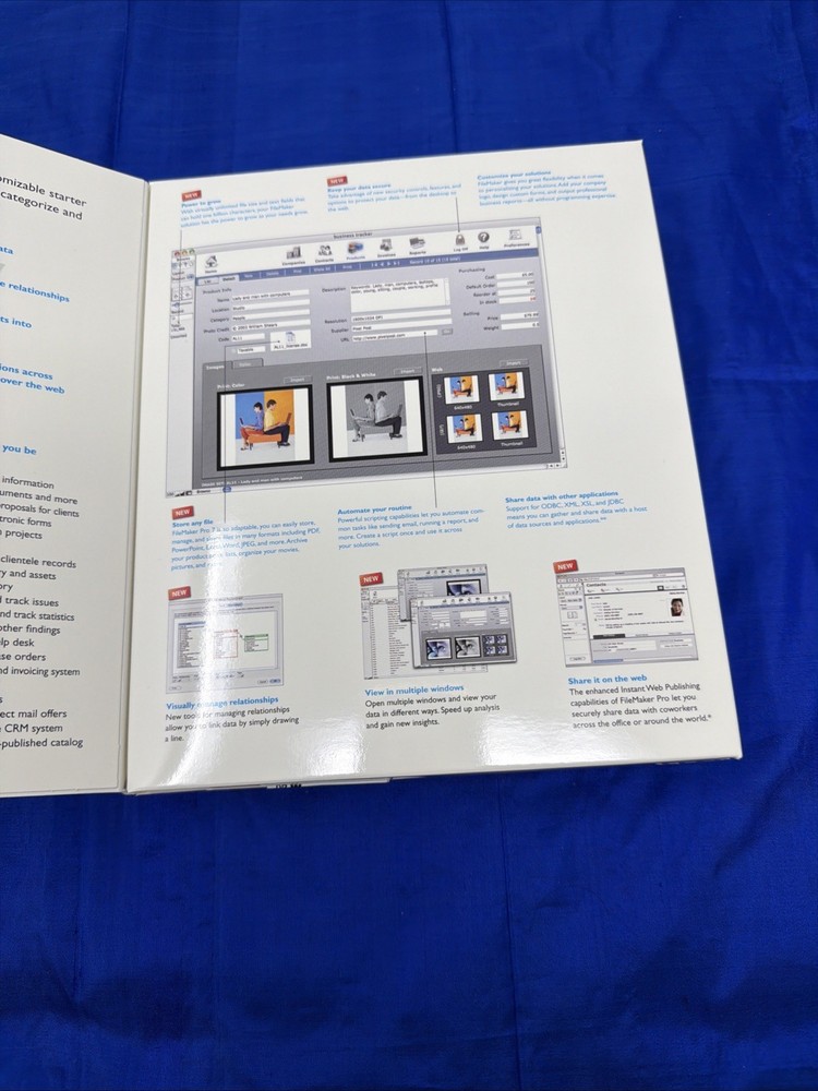 FileMaker Pro 7 Software for Mac CD-ROM Complete with Box & Manuals