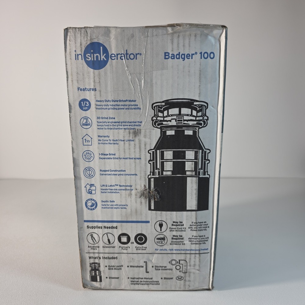 InSinkErator Badger 100 Continuous Feed Garbage Disposal