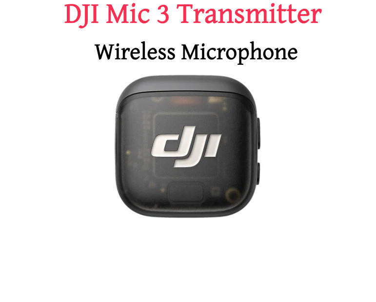 DJI Mic 3 Transmitter Wireless Microphone / Shadow Black