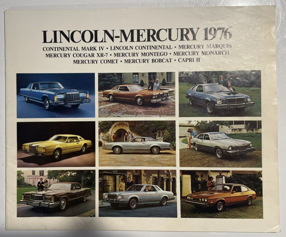 1976 Lincoln Mercury Sales Brochures Original