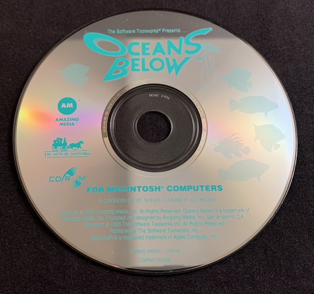 Ocean's Below for Macintosh Computers CD-ROM by Amazing Media