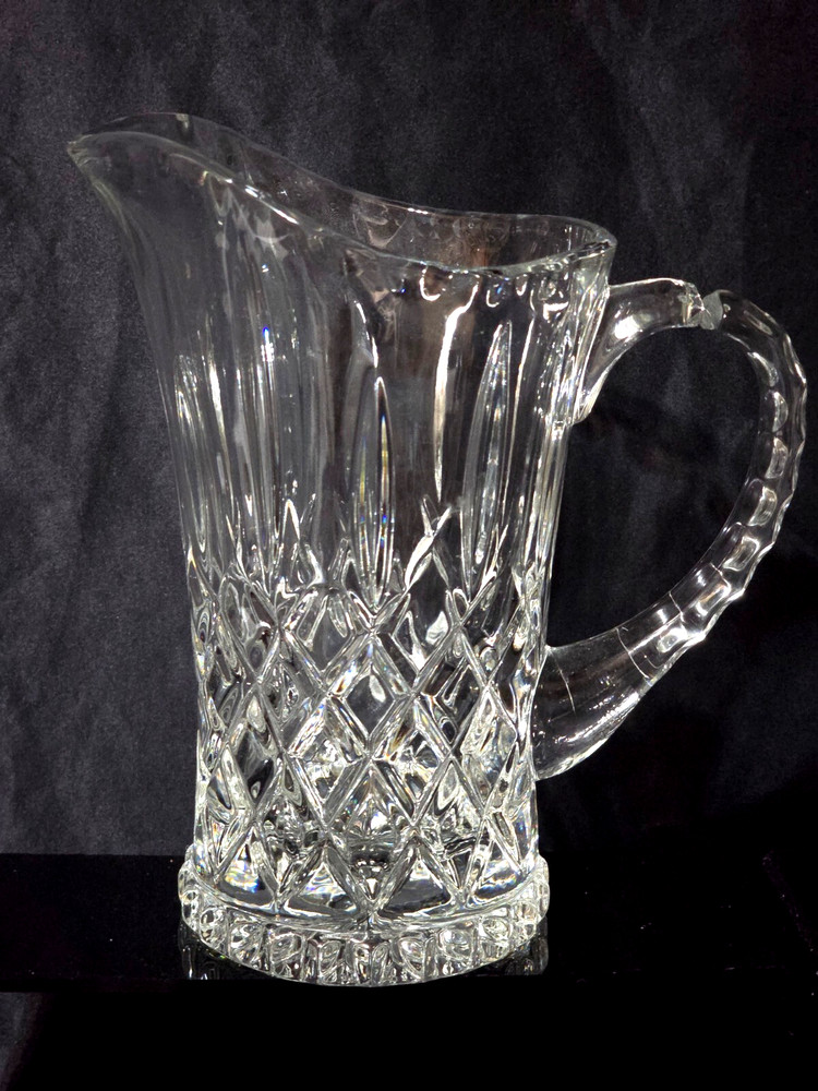 Gorham King Edward Crystal Pitcher 32oz – Unique Handle Separation (See Notes)