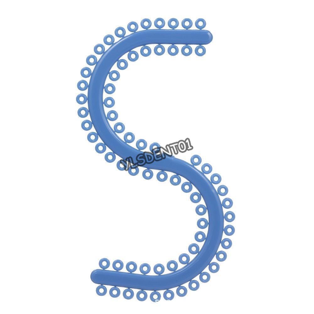 Dental Orthodontic Separators S Shape Rubber Ring ElasticTeeth 700Pcs
