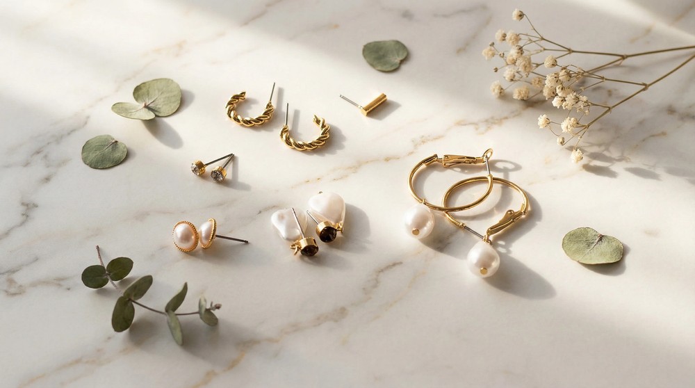 6 Pack Pearl Earring Set