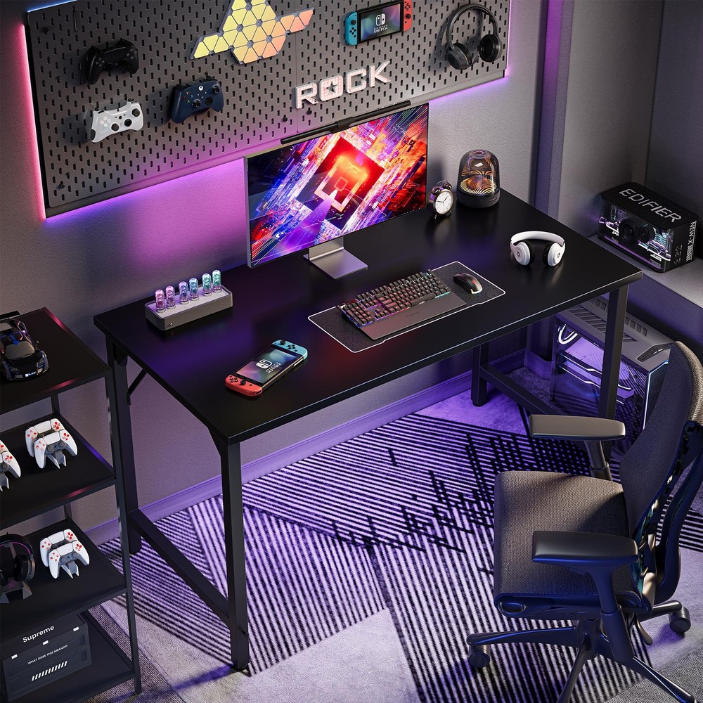 40 inch Computer Desk, Small Home Office Desk Study Writing Kid Table, Simple...