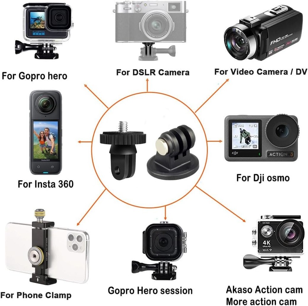 Action Camera Tripod Mount Adapter