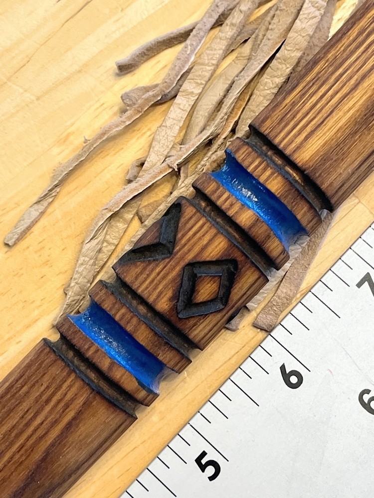 Catlinite Pipe signed "Crow" with symbol