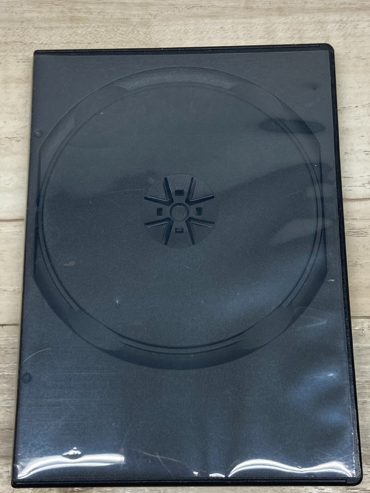 Standard Black DVD/CD 2 Disc Plastic Replacement Storage Case 14mm