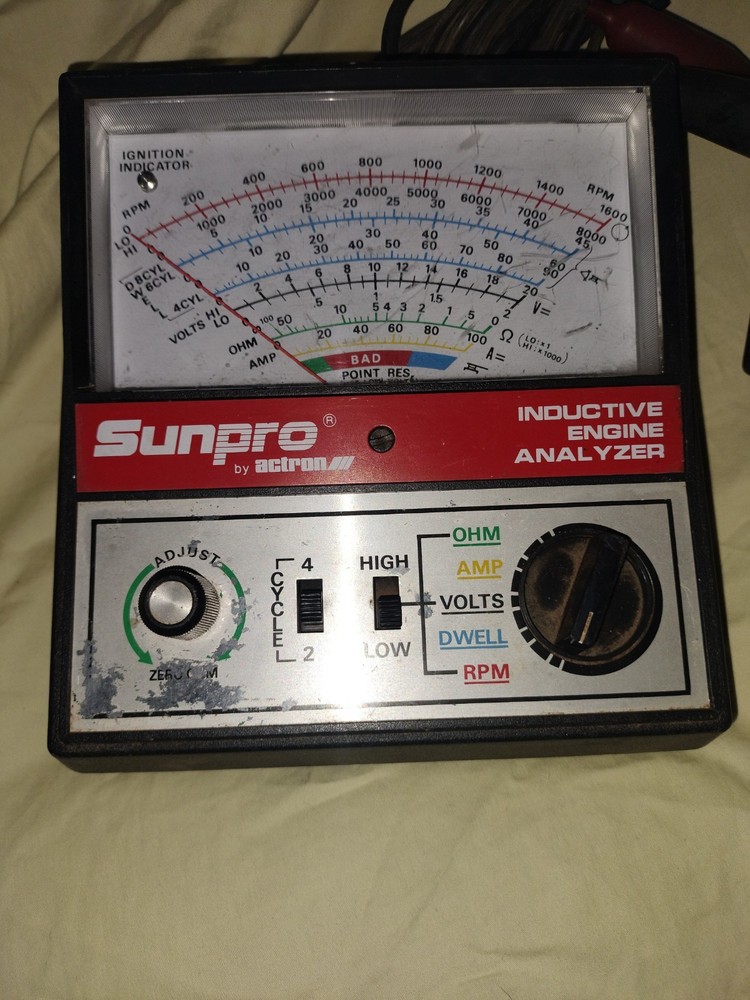 Sunpro By Actron Inductive Engine Analyzer CP7673 Untested As Pictured