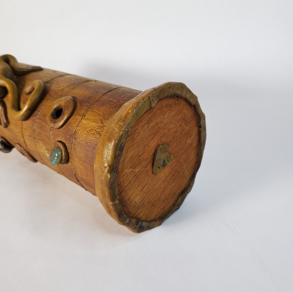 Handmade Monkey on Bamboo Incense Burner