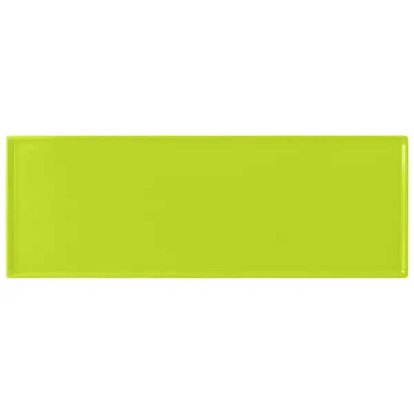 TableCraft CW2107LG Rectangular Full Size Cooling Serving Tray - Lime Green