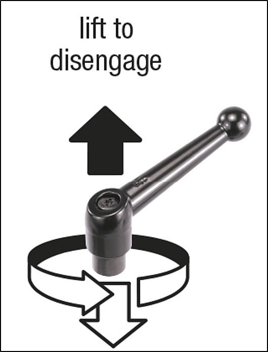 UNIMAT SL/DB Tool Post Lever