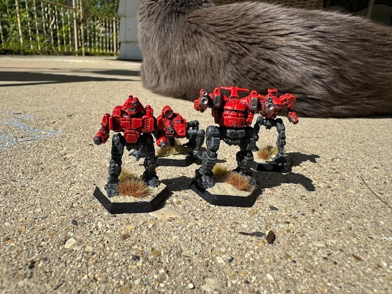 Catalyst Games Inner Sphere Security Lance painted Red Hunter Special Operations