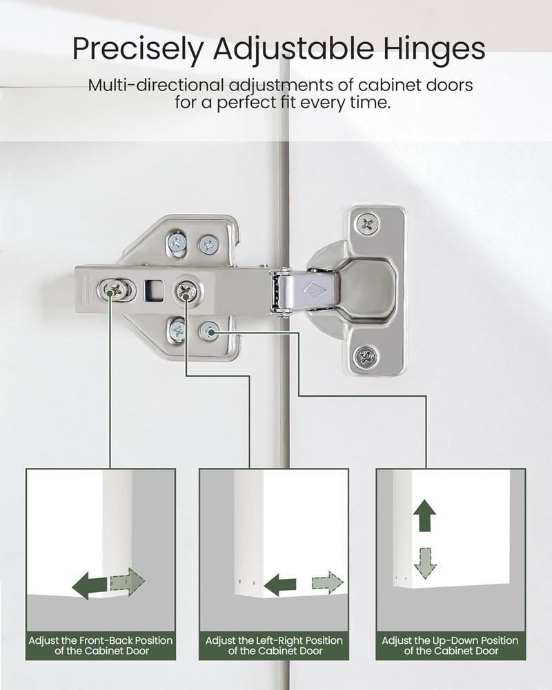 Stylish Wall-Mounted Bathroom Vanity & Mirror with Adjustable Storage Cabinet