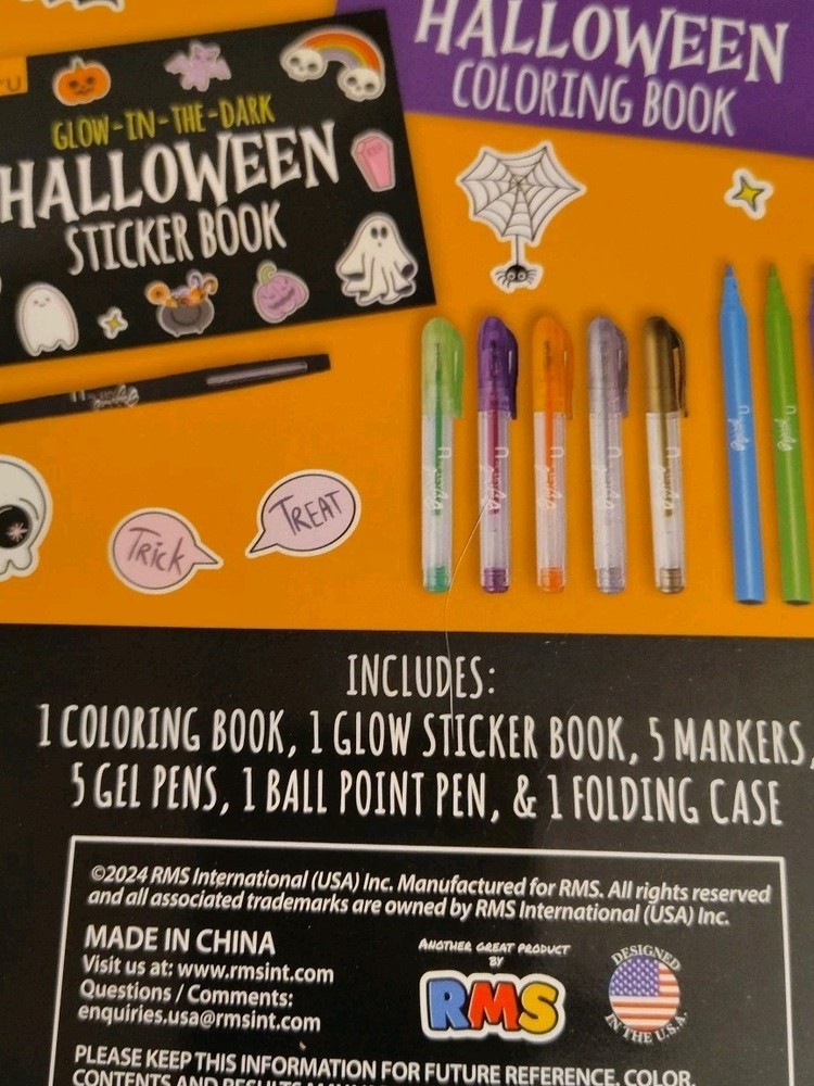 Halloween Coloring & Sticker Activity Set Case Create on The Go