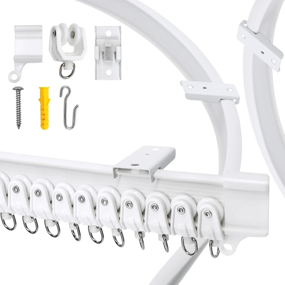 Customizable 1M Bendable Ceiling Curtain Track for Elegant Spaces - Easy Install
