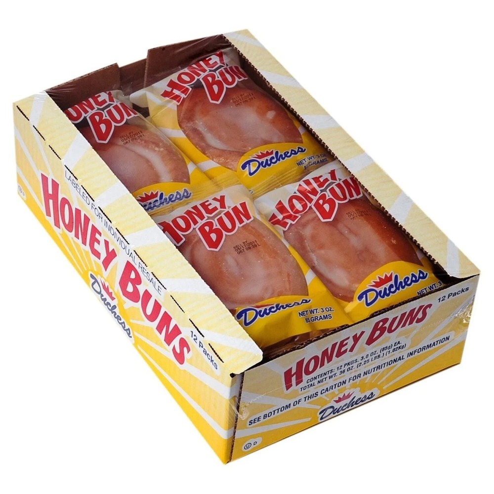 Duchess Honey Buns, 3 oz Each (12-Pack)