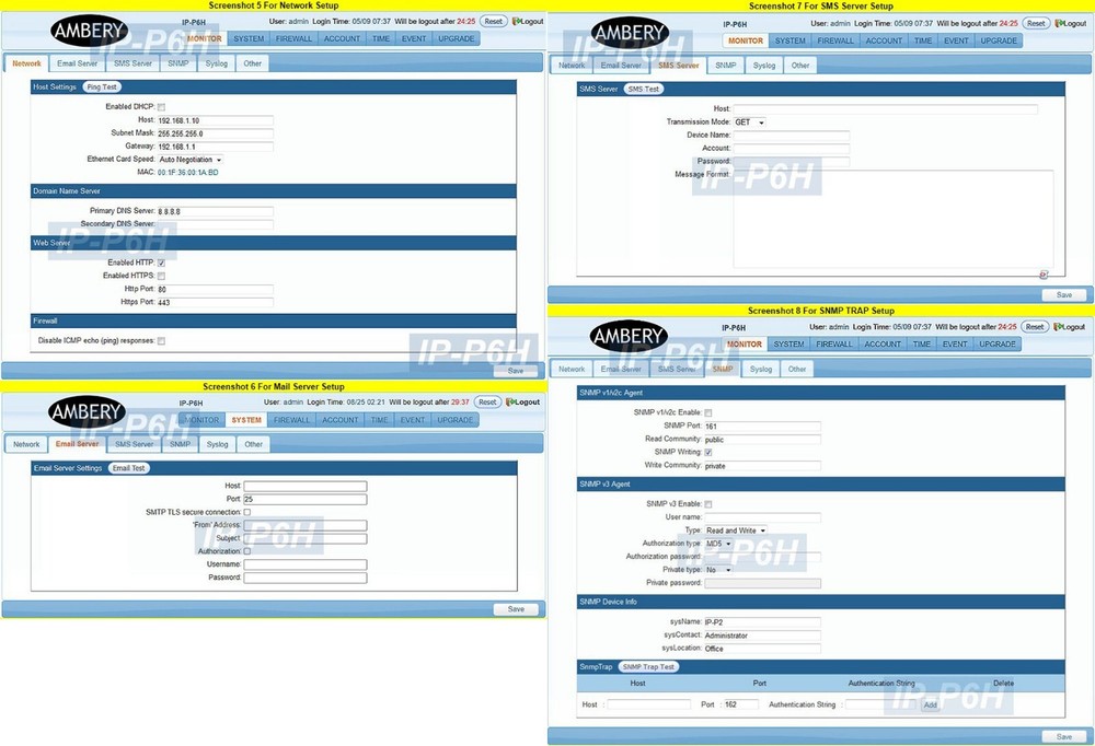 Professional 6-Port Web Control Remote Power Switcher