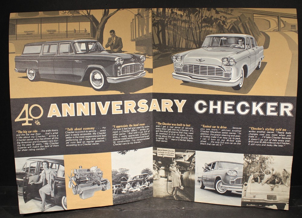 Nice 40th Anniversary Checker Folded Sales Brochure