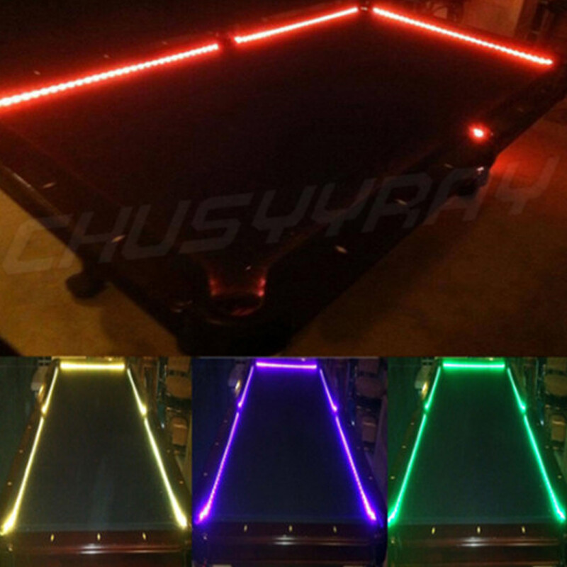 Pool Table Bumper LED RGB Color Changing Light Remote Control