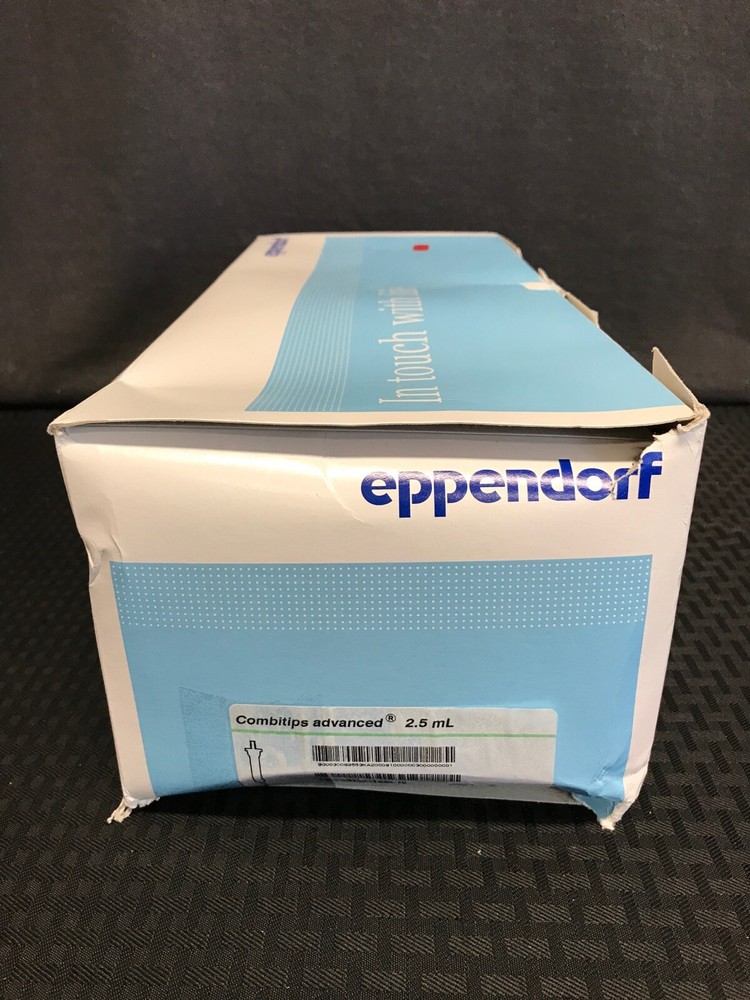 (100) EPPENDORF Combitips Advanced 2.5mL Graduated Plastic Pipet Tips 0030089553