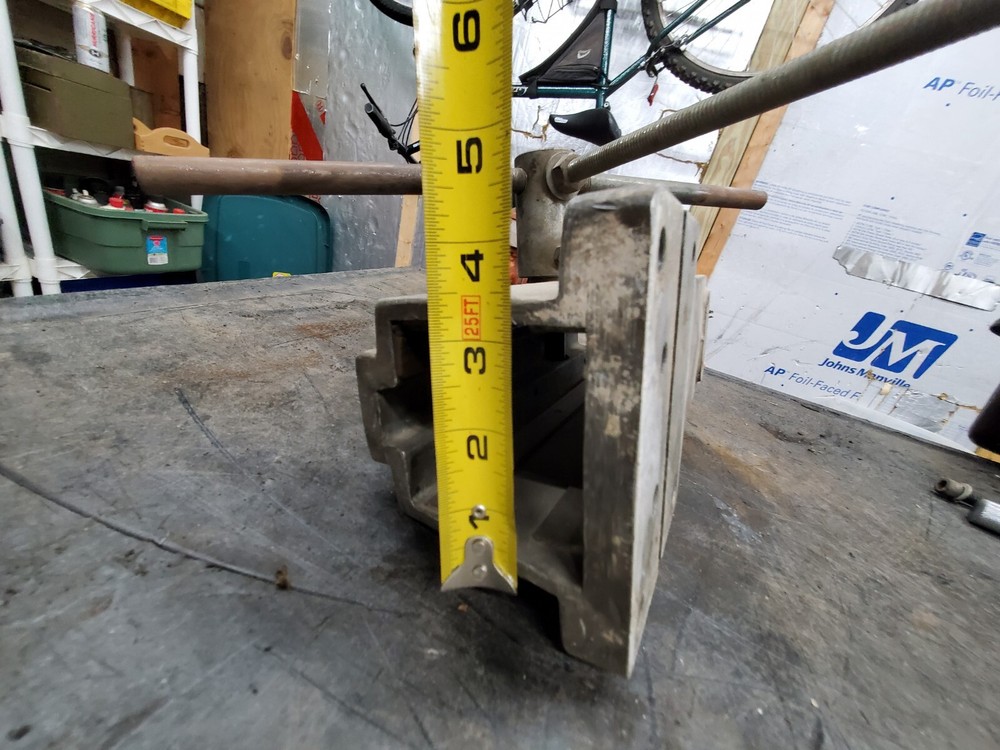CORE DRILL stand Carriage assembly MOTOR MOUNT & 4 handle Crank Wheel Silver
