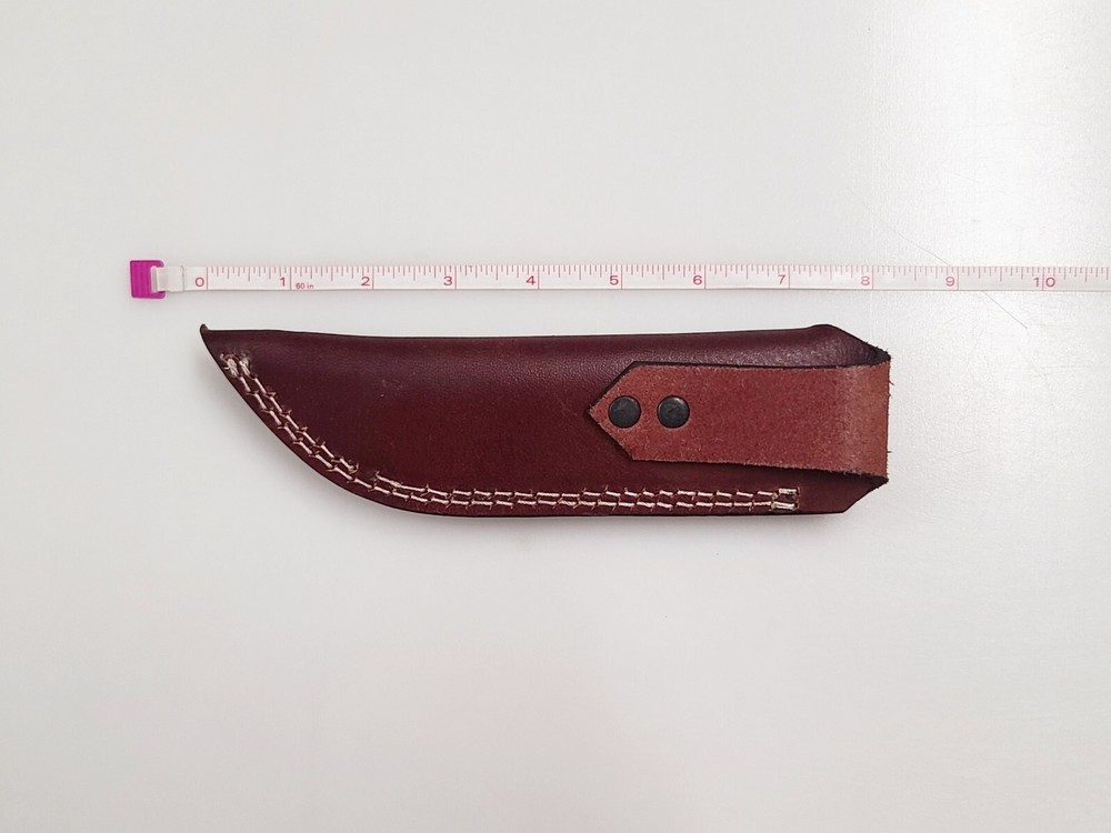 Hand Crafted 8” Fixed Blade Leather Sheath Vertical Case Holster Belt Loop