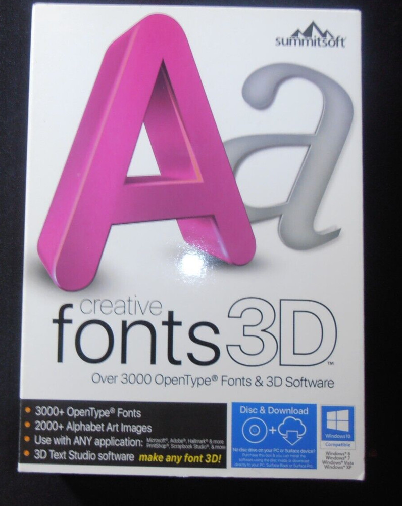 Summitsoft - 3000 Creative Fonts - Windows